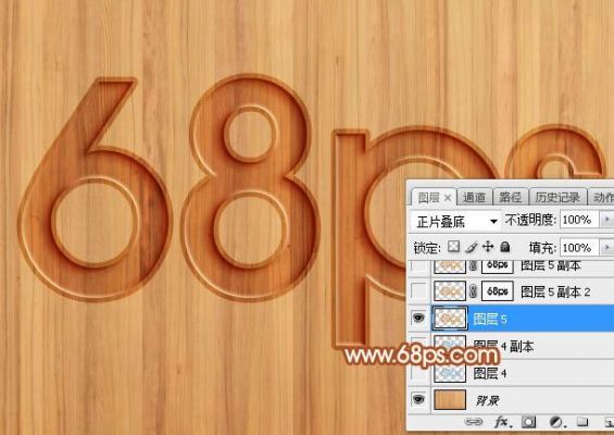 ps怎么做木头刻字的效果?线性减淡-图2 ps怎么做木头刻字的效果?线性减淡-图2