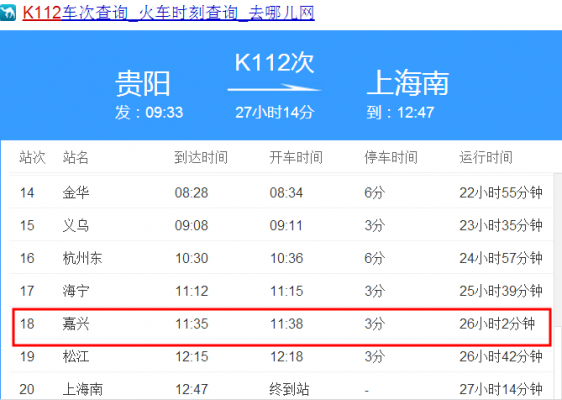 112列车经过哪些站？k112