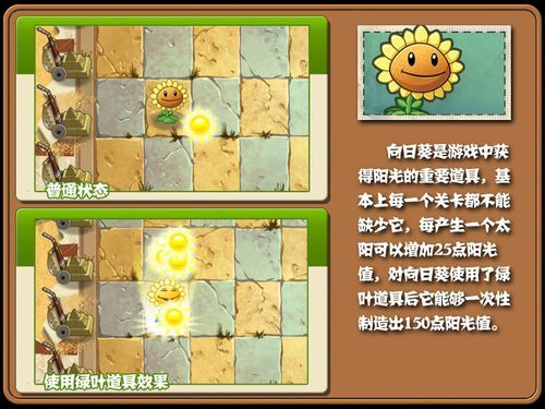 植物大战僵尸2哪种向日葵比较好?向日葵各类型属性解析?双头向日葵-图3 植物大战僵尸2哪种向日葵比较好?向日葵各类型属性解析?双头向日葵-图3