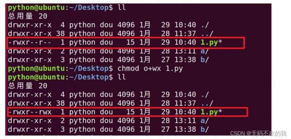 linux如何给文件增加写入权限？linux端口访问权限