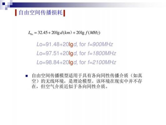 传输损耗的类型（自由空间传输损耗）
