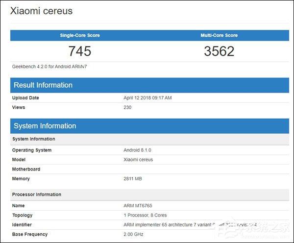 关于联发科mtkmt6758跑分的信息