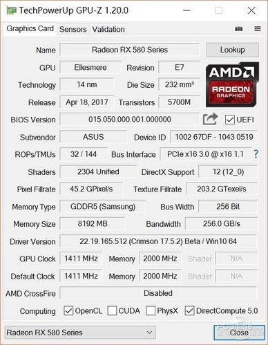 包含rx580跑分图的词条-图2 包含rx580跑分图的词条-图2