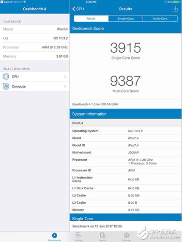 关于苹果a103D跑分的信息