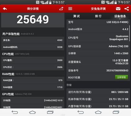 lgg3手机跑分的简单介绍