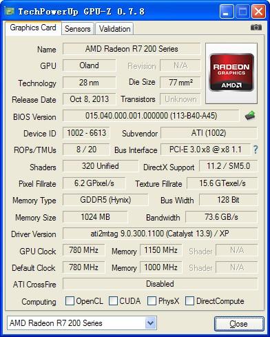 关于r7240跑分的信息