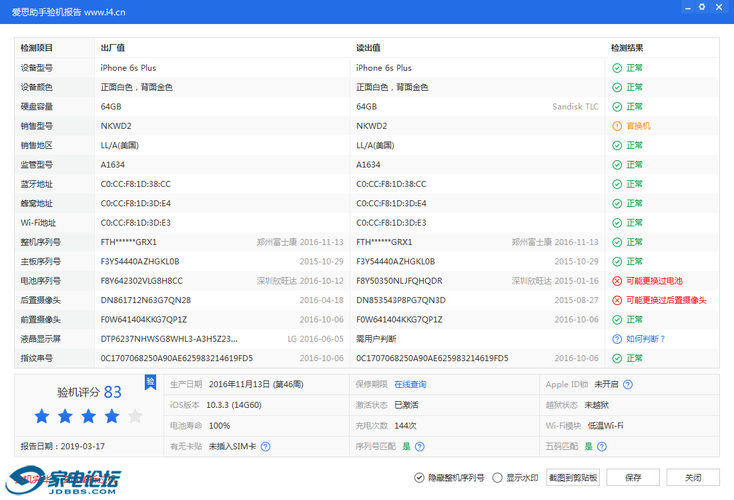 关于6pios10.3跑分的信息