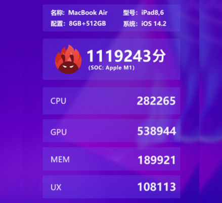 包含苹果芯片跑分安兔兔的词条-图1 包含苹果芯片跑分安兔兔的词条-图1