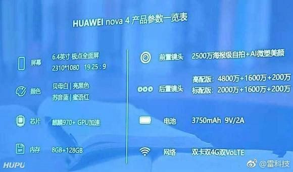 2020华为nova4跑分的简单介绍