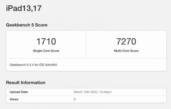 ipadair5跑分多少的简单介绍