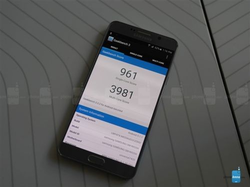 关于galaxynote5跑分的信息
