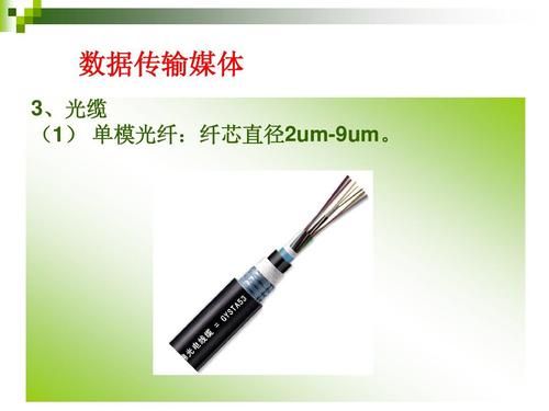 传输媒介分光纤（传输媒体光纤不受电磁干扰影响）