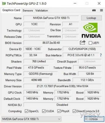 精英gtx1050ti跑分的简单介绍