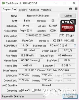 关于迪兰RX560跑分的信息-图2 关于迪兰RX560跑分的信息-图2