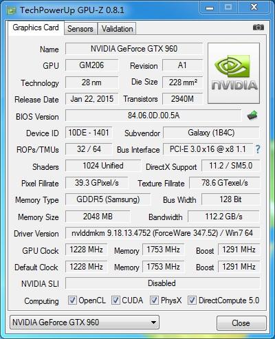 影驰960跑分的简单介绍