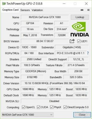 包含技嘉gtx960g1跑分的词条