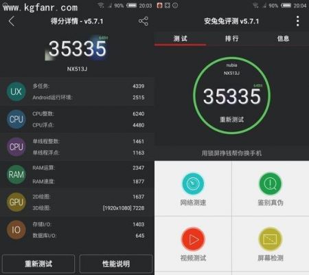 包含努比亚507安兔兔跑分的词条