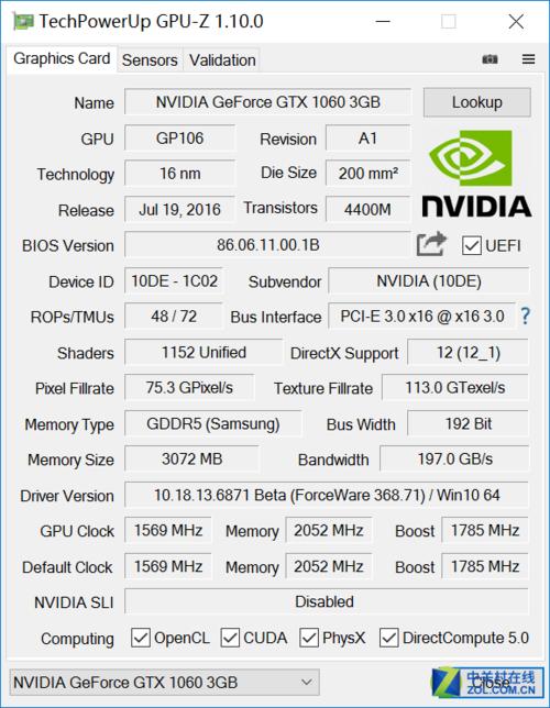 1060的跑分的简单介绍