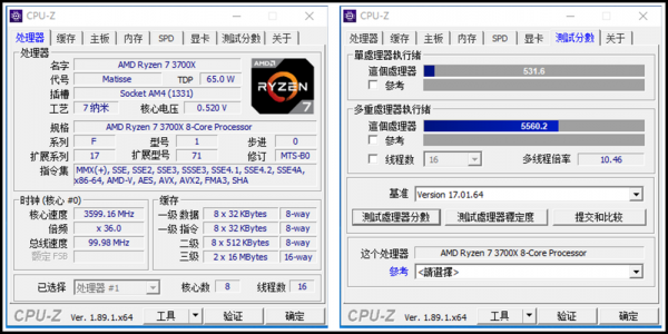 锐龙73700x跑分的简单介绍