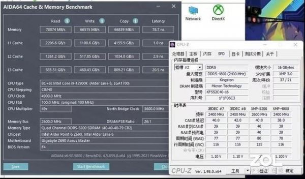 关于加一条内存跑分的信息