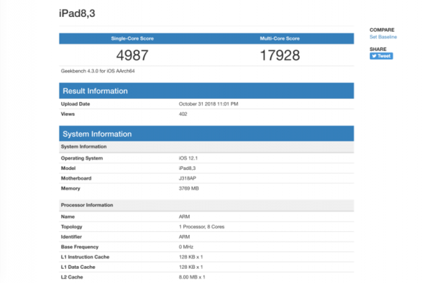 关于a12xgeekbench跑分的信息