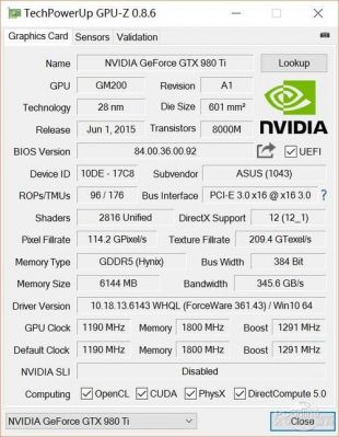 华硕geforce980ti跑分的简单介绍