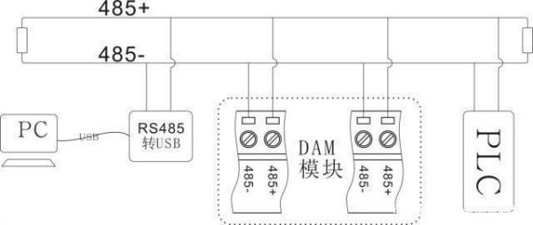 rs485网线传输（rs485转网线接口接法）