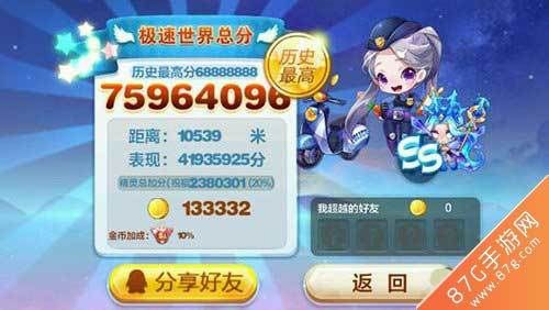 天天酷跑限分（天天酷跑上限）