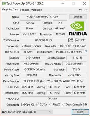 gtx1080ti跑分的简单介绍