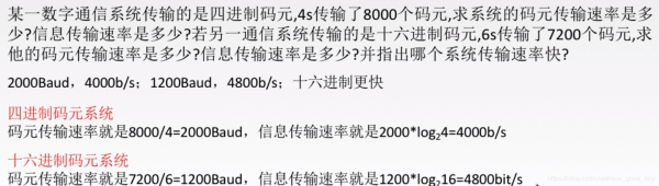 码元传输速率带宽（码元传输速率和带宽）