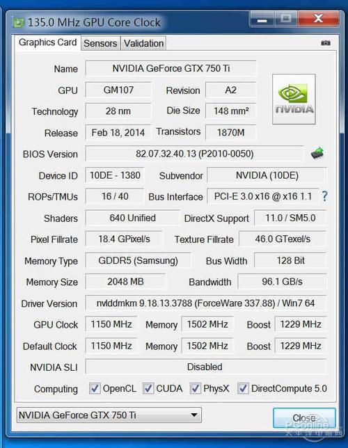 用gtx750跑分的简单介绍