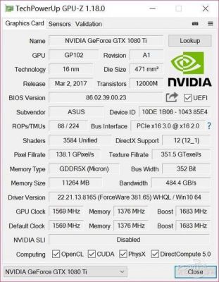 关于华硕1080ti跑分上不去的信息-图3 关于华硕1080ti跑分上不去的信息-图3