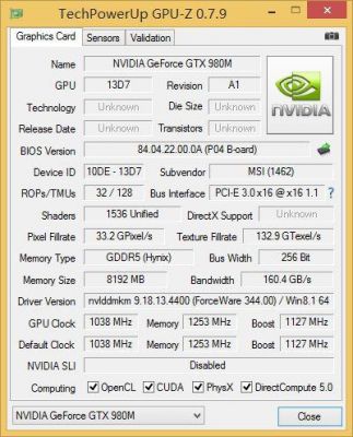 关于980m跑分太低的信息