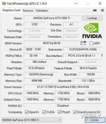 gtx1050ti跑分2000的简单介绍