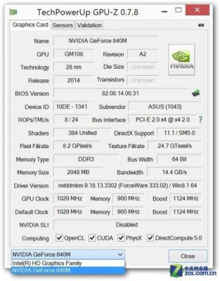 关于840m显卡跑分1300的信息