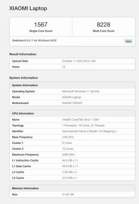 小米笔记本cpu跑分(小米笔记本cpu怎么样)-图1 小米笔记本cpu跑分(小米笔记本cpu怎么样)-图1